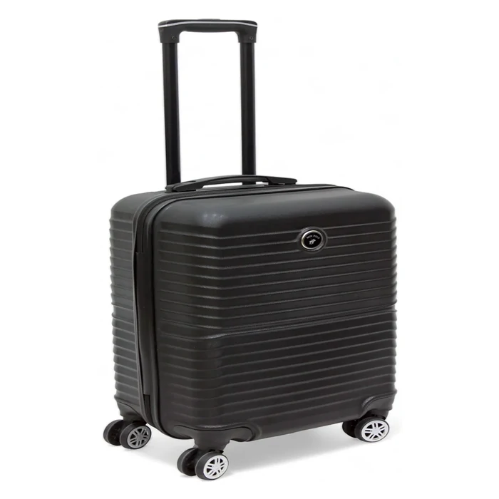 Black Cabin Size Durable ABS Suitcase | Lightweight Design - Kahruman